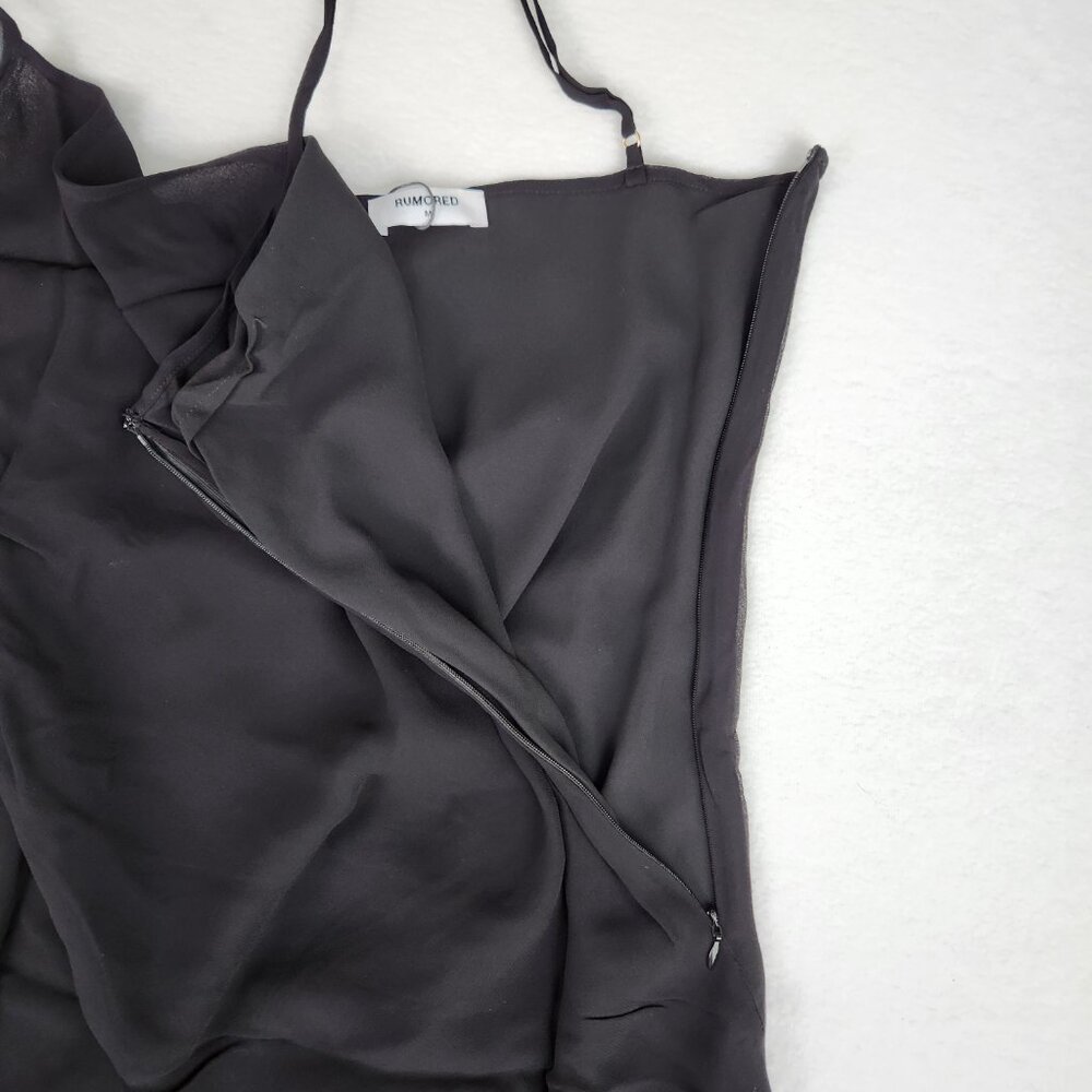 Rumored Vintage Slip Maxi Dress Size M Black New - Picture 4 of 8